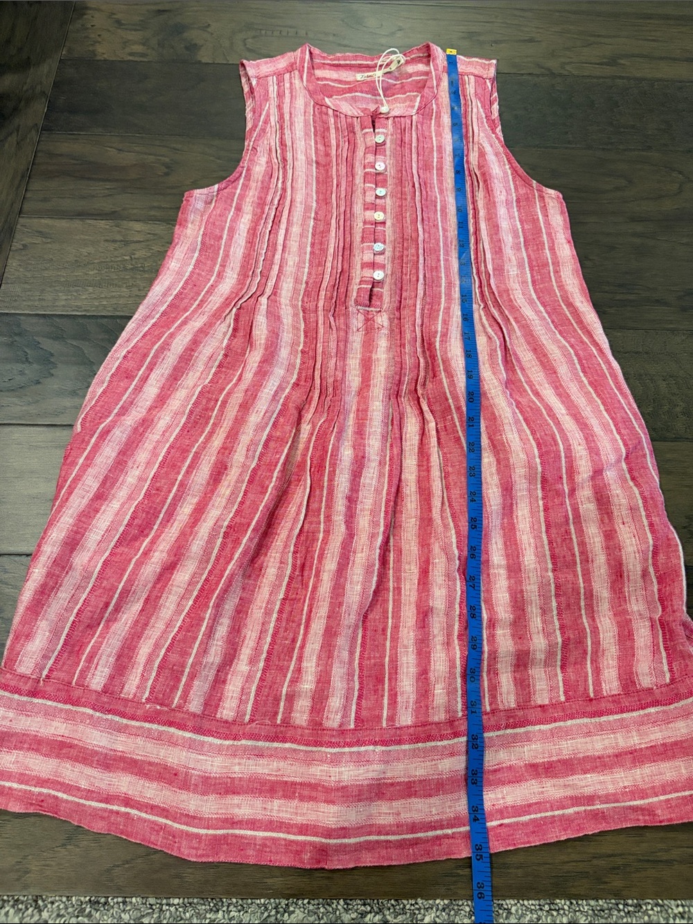 New With Tags Faherty Isha Dress Sz S in Granita Stripe - Picture 9 of 10